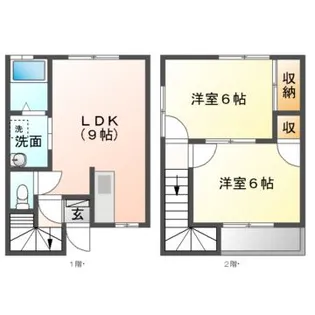 ソレイユ21 B棟【2階】の間取り