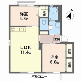 さくら館 弐号棟【2階】の間取り