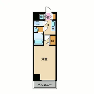 ピュアドームパラジオ博多【3階】の間取り