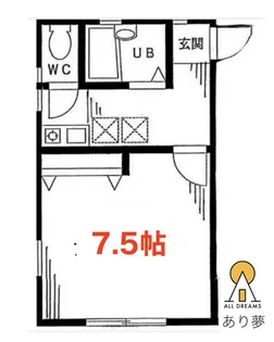 ウエストアヴェニュー【2階】の間取り