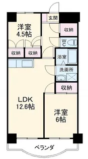 コンフォートサンビルド【3階】の間取り