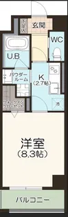 dwell常楽 朝日【5階】の間取り