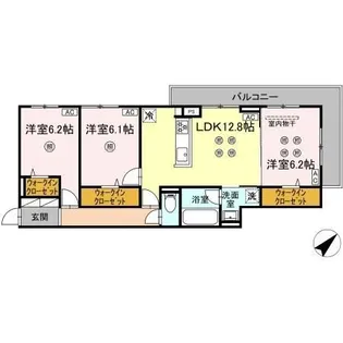 ウィンザーコート金田西【2階】の間取り
