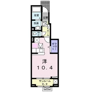 エグジスト【1階】の間取り