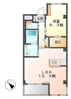 サザンクロスA【2階】の間取り