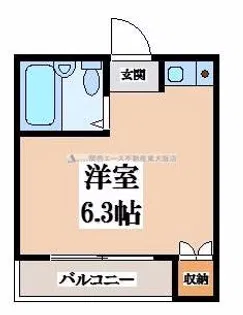 ハイツ日岡【4階】の間取り