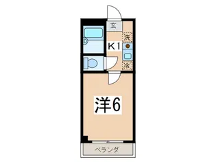 ビバリ-ヒルズB【4階】の間取り