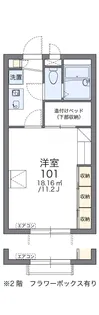 加那【2階】の間取り