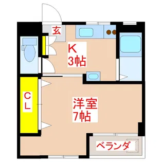 アイ・ユー・コーポ【1階】の間取り