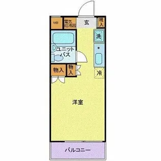 スカイコート生麦第2【4階】の間取り
