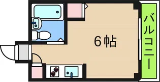 ビバリーヒルズ南加賀屋【2階】の間取り