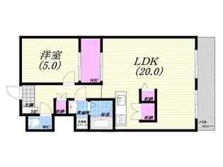 セルダン芦屋【3階】の間取り