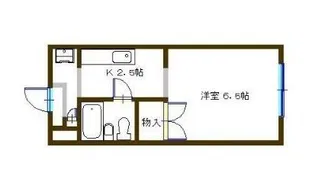 コーポ横山【1階】の間取り