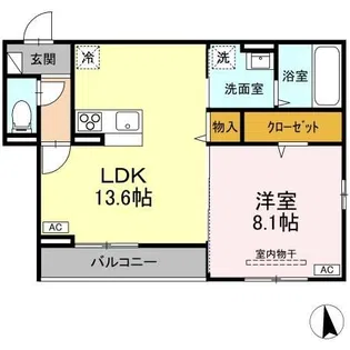 カーサ セレッソ【3階】の間取り