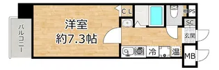 マインズコム新北野【4階】の間取り