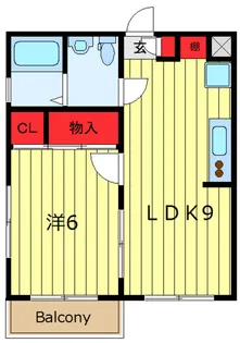 フラワーマンション【3階】の間取り