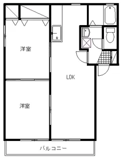 ディアス小田切【2階】の間取り