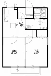 クローバーハウス【2階】の間取り