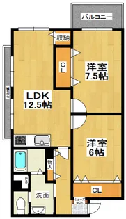 金沢八景共同ビル【6階】の間取り