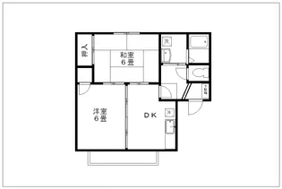 ソレアード葉鹿【2階】の間取り