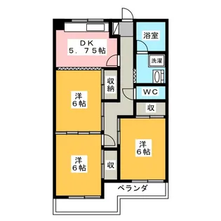 ホクホウマンション【2階】の間取り