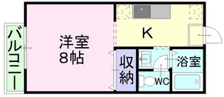 岡山県倉敷市西阿知町新田【アパート】の間取り