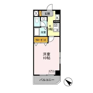メゾンフルール【3階】の間取り