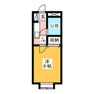 ハイツ亜巣実【3階】の間取り