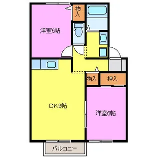 ウェル【2階】の間取り