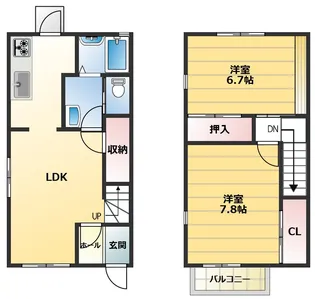 プライムコート 102号【1階】の間取り