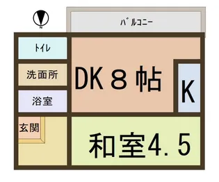 北川会館【4階】の間取り