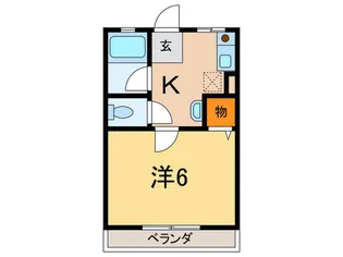 ハイツ岩城【2階】の間取り