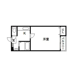 ハイエスト田町【4階】の間取り