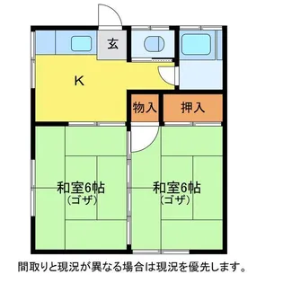 みどり荘【2階】の間取り