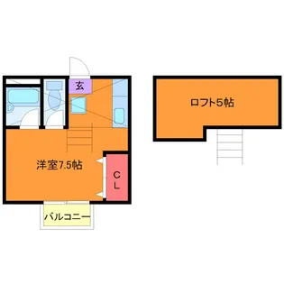 ウッディパレス並木【1階】の間取り