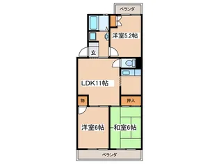 グレイスコート【3階】の間取り