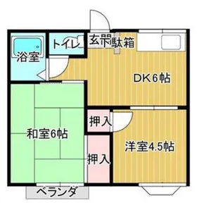 グランデュール長門【2階】の間取り