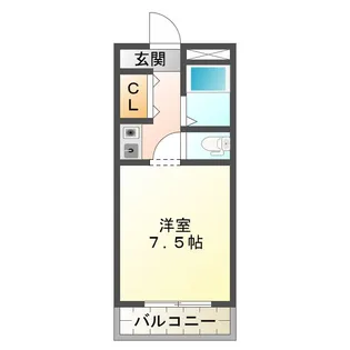 メゾントップス【3階】の間取り