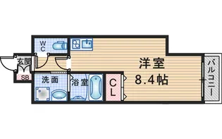 アクアラフォレ豊中【9階】の間取り