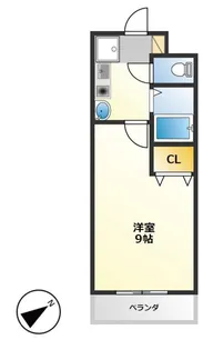 ハイツ戸苅【2階】の間取り