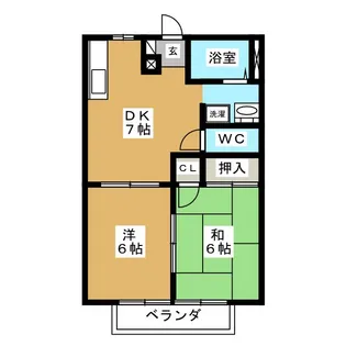 ピースフル高橋【1階】の間取り