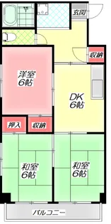 ローズハイツ【2階】の間取り