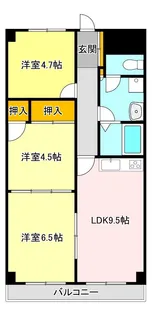 マンション桜【3階】の間取り