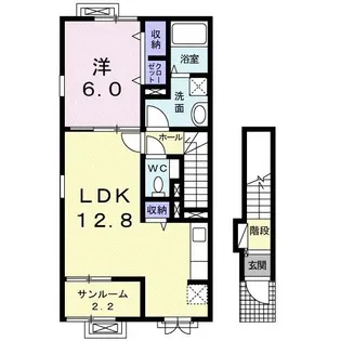 メゾン・ド・フラン【2階】の間取り