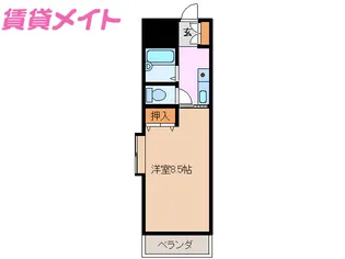 1Kの間取り画像