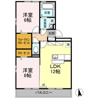 高知県高知市薊野北町4【アパート】の間取り