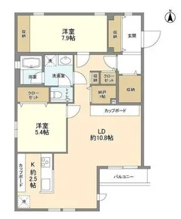 サンフラット【2階】の間取り