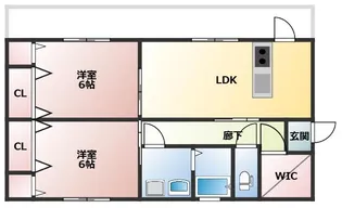 福岡県久留米市野中町【一戸建】の間取り