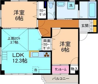 クレソンMR-1【2階】の間取り