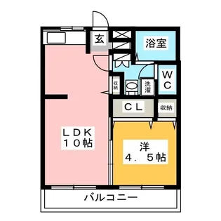 サンライズマンション【2階】の間取り